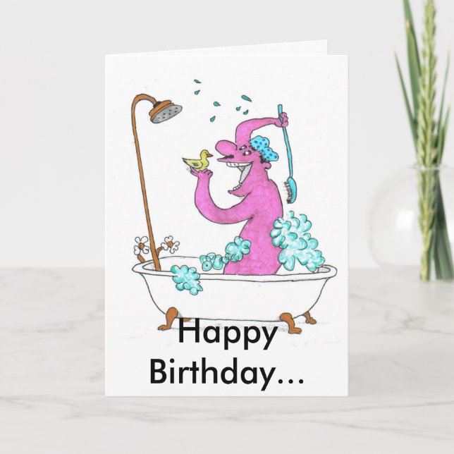 Cartão Feliz aniversário... (Frente)