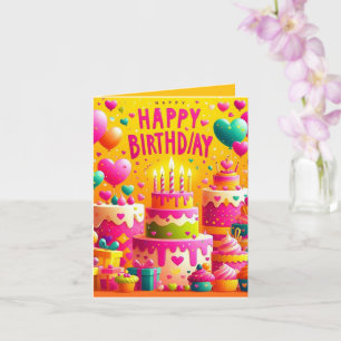 Cartão Feliz aniversário