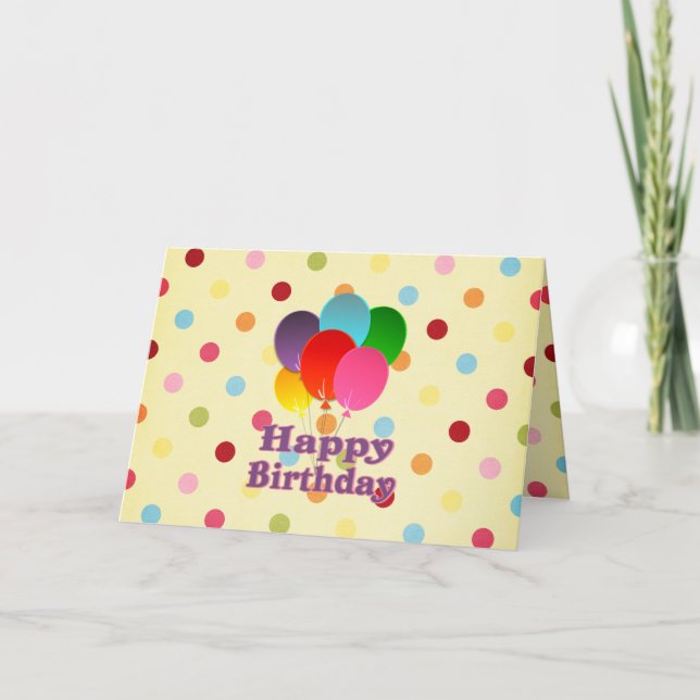 Cartão Feliz aniversário (Frente)