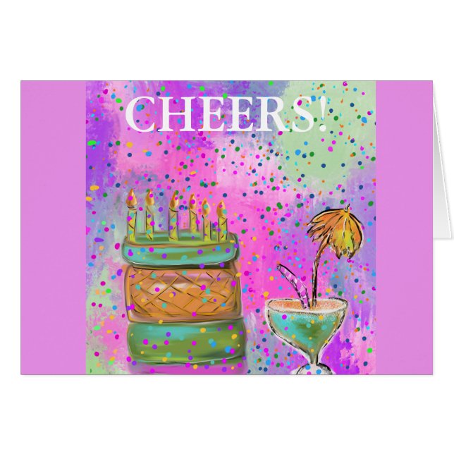 CARTÃO FELIZ ANIVERSÁRIO (Frente Horizontal)