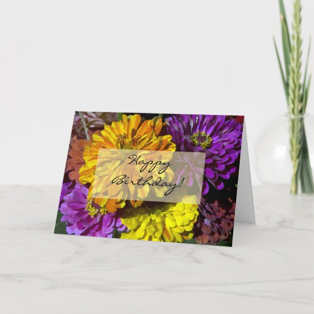 Cartão Feliz aniversário (Frente)