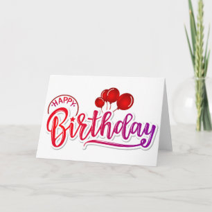 Cartão Feliz aniversário