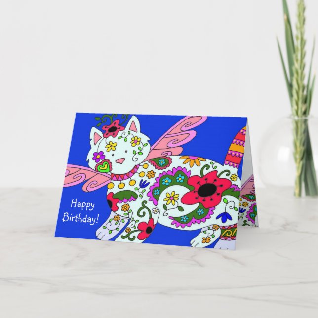 Cartão Feliz aniversário! (Frente)