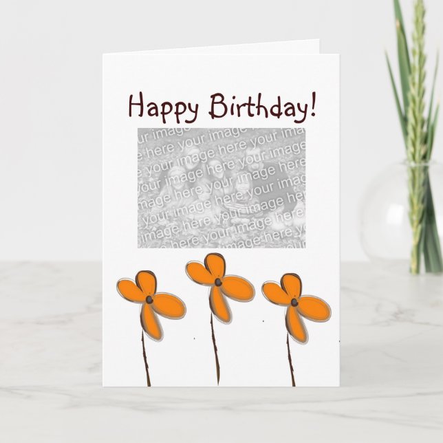 Cartão Feliz aniversario! (Frente)