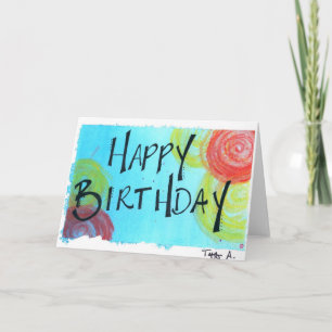 Cartão Feliz aniversário
