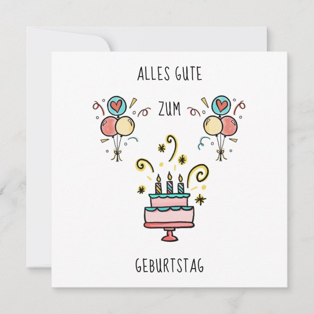 Cartão Feliz Aniversário (Frente)