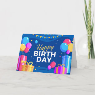 Cartão Feliz aniversário