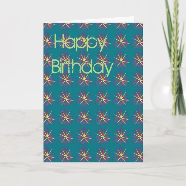 Cartão Feliz aniversário (Frente)