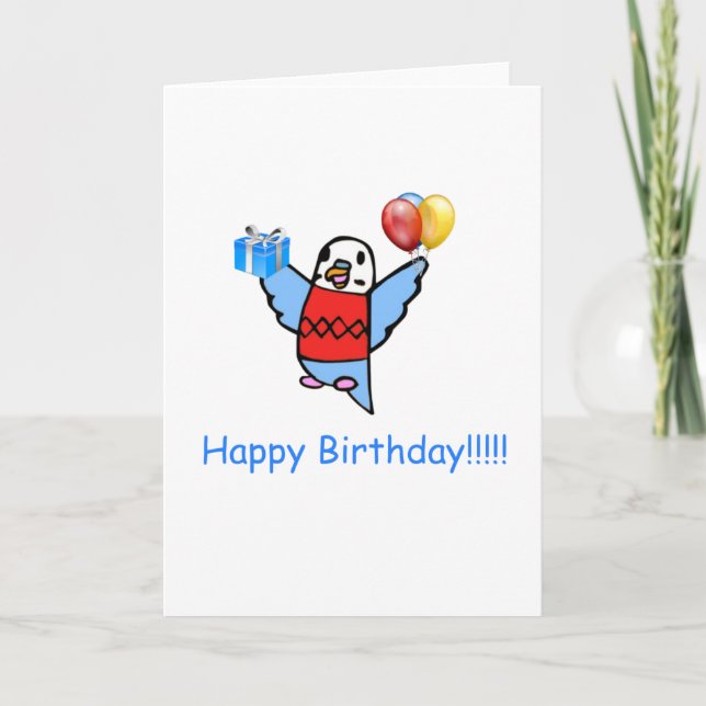 Cartão Feliz aniversario! (Frente)
