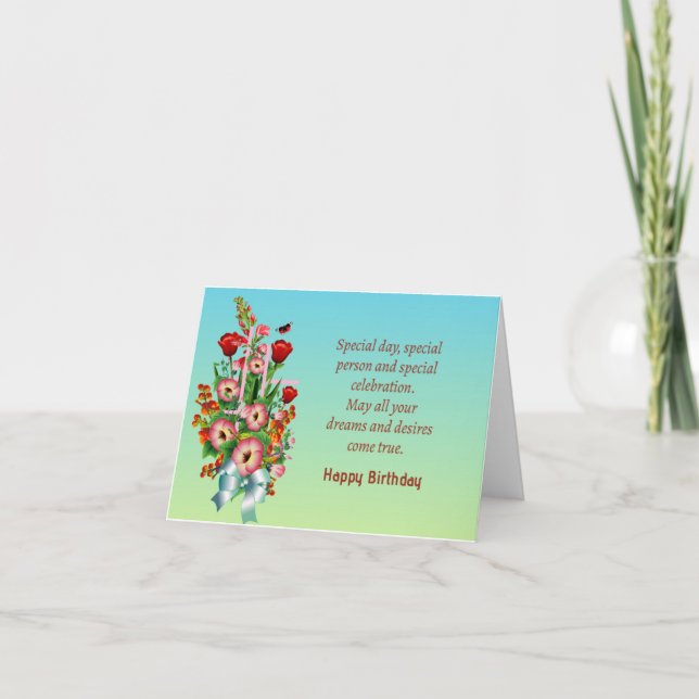 Cartão Feliz aniversário (Frente)