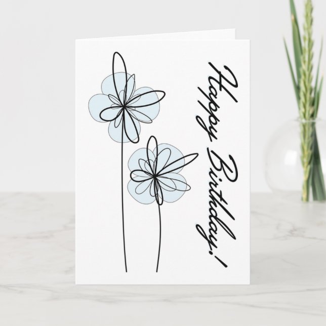 Cartão Feliz aniversário (Frente)