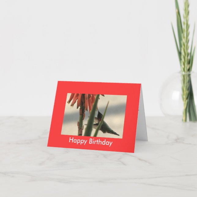 Cartão "Feliz aniversário" (Frente)