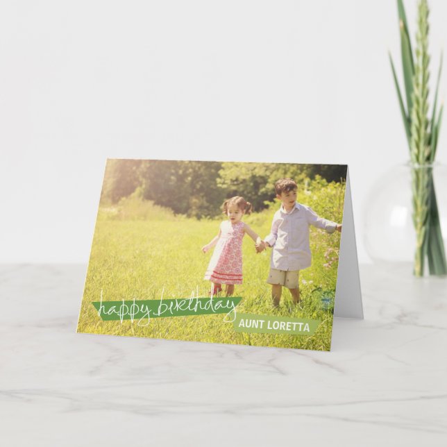 Cartão Feliz aniversário! (Frente)