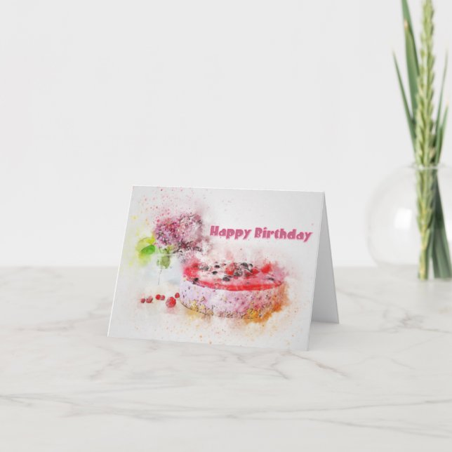 Cartão Feliz aniversário (Frente)