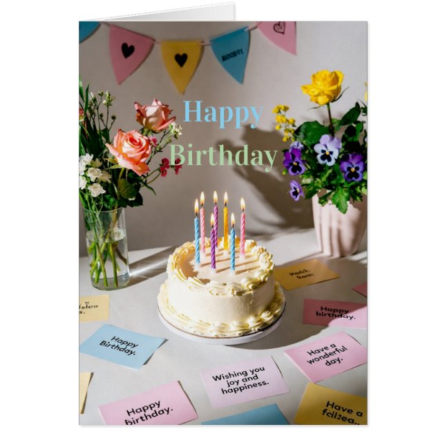 Cartão Feliz Aniversário (Frente)