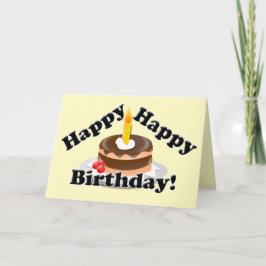 Cartão Feliz aniversário!
