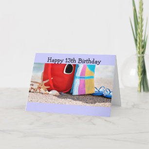 CARTÃO FELIZ ANIVERSÁRIO "13" PARA UM NOVO ADOLESCENTE!