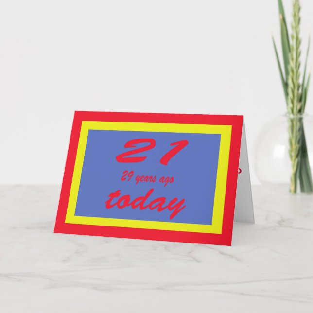 Cartão Feliz aniversário 50 (Frente)