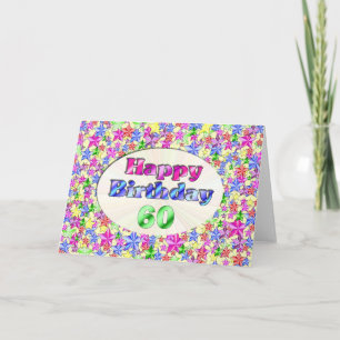 Cartão Feliz aniversario 60