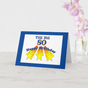 Cartão Feliz Aniversário 80 Carta Cristã