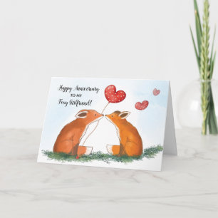 Cartão Feliz Aniversário a Foxy Namorada