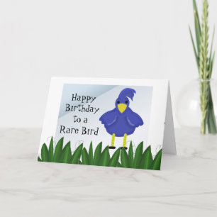 Cartão Feliz Aniversário a um Pássaro Raro - Pássaro de D