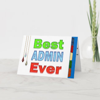Cartão Feliz Aniversário Admin Professional Melhor Admini