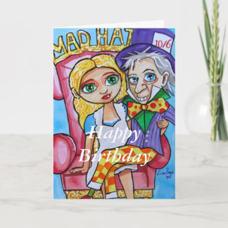 Cartão Feliz Aniversário Alice no País das Maravilhas, ód