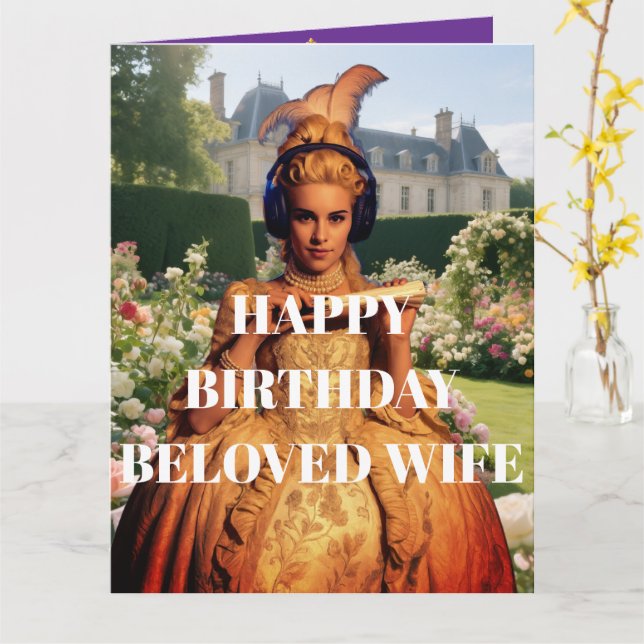 Cartão Feliz Aniversário Amada Esposa (Flor Amarela)