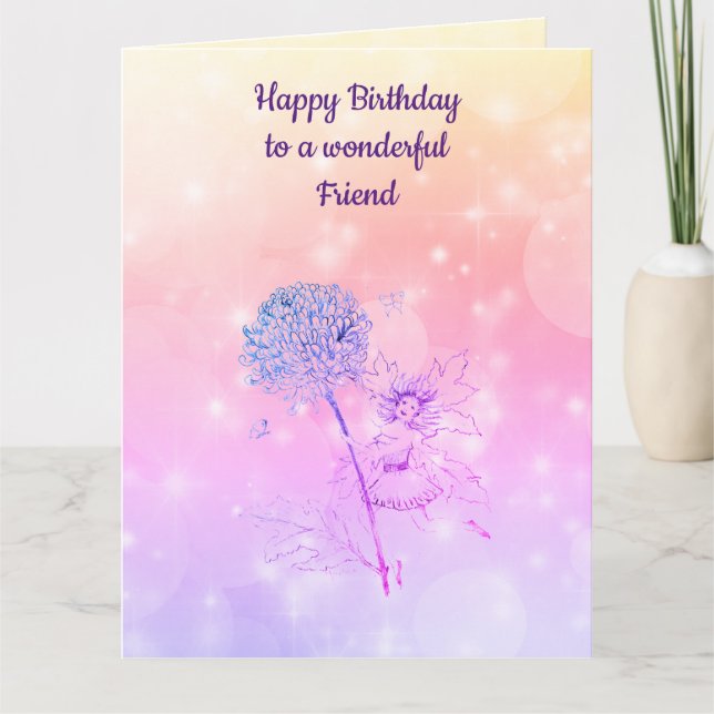Cartão Feliz Aniversário Amigo (Frente)