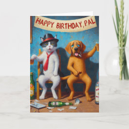 Cartão Feliz aniversário, amigo