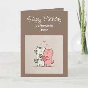 Cartão Feliz Aniversário Amor ao Amigo Especial