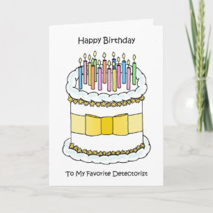 Cartão Feliz Aniversário ao Detectorista