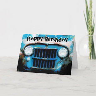 Cartão Feliz aniversario ao homem idoso