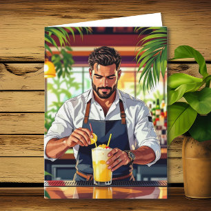 Cartão Feliz Aniversário ao nosso Bartender Favorito!