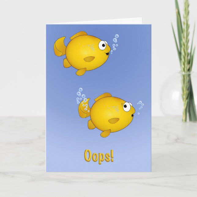 Cartão Feliz aniversário atrasado! (Frente)