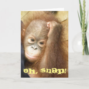 Cartão Feliz aniversário atrasado Oh Snap