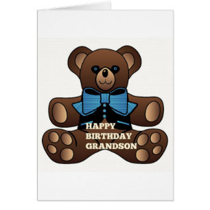 Cartão Feliz Aniversário Avô Teddybear