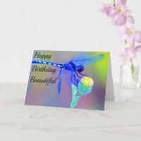 Feliz Aniversário Azul Dragonfly Spirit