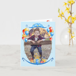 Cartão Feliz Aniversário Balões Personalizados Nome e Ida