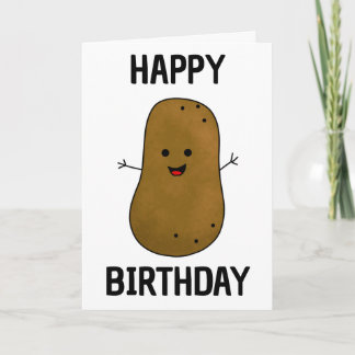 Cartão Feliz Aniversário Batata