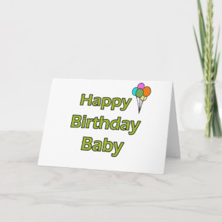 Cartão Feliz Aniversário Bebê