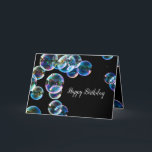 Cartão Feliz Aniversário - Bubble Soap Personalizado<br><div class="desc">Cartão de aniversário divertido para qualquer amigo,  parente ou colega de trabalho.</div>
