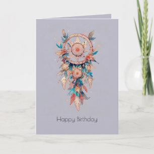 Cartão Feliz aniversário, caçador artístico personalizáve