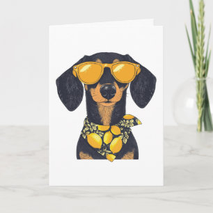 Cartão Feliz Aniversário Cachshund Cachshund Cachorro Cac