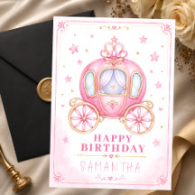Feliz aniversário carruagem princesinha