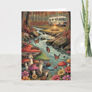 Cartão Feliz Aniversário | Casa de Campo Vintage