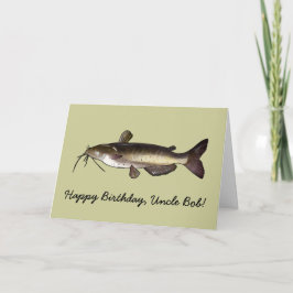 Cartão Feliz Aniversário - Catfish Personalizável