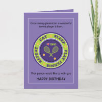 Feliz Aniversário Cheeky, Tênis roxo 🎉 Aniversári
