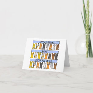 Cartão Feliz Aniversário Chefe De Todos